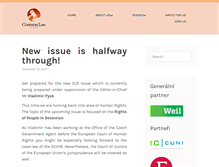 Tablet Screenshot of commonlawreview.cz